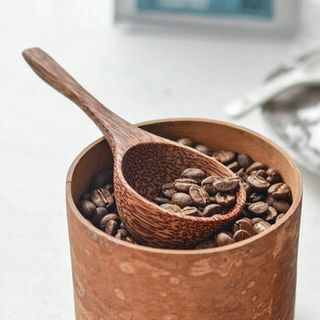नारियल की लकड़ी कॉफी स्कूप
