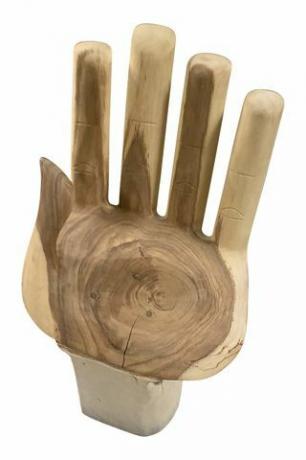 विंटेज प्राकृतिक लकड़ी हाथ कुर्सी