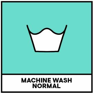 मशीन वॉश सामान्य कपड़े धोने का प्रतीक