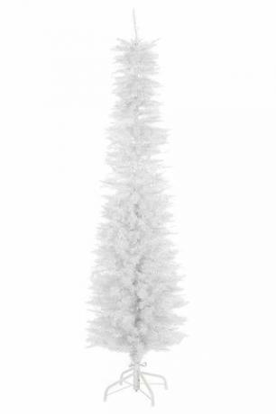 6 फीट सफेद स्लिम लाइन क्रिसमस ट्री