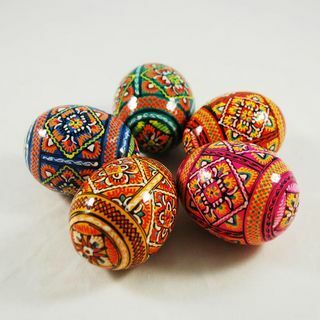 Taditional Pysanky आभूषण अंडे (5)