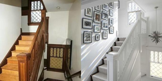 एक घर में एक सीढ़ी